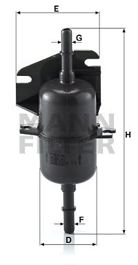 WK510 MANN-FILTER Топливный фильтр