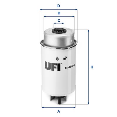 2445600 UFI Топливный фильтр