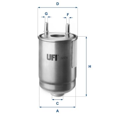 2418700 UFI Топливный фильтр