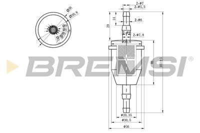 FE0034 BREMSI Топливный фильтр