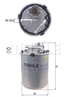 KL497D KNECHT Топливный фильтр