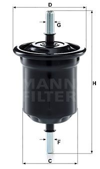 WK6013 MANN-FILTER Топливный фильтр