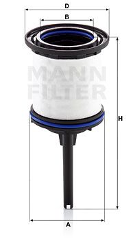 PU7008zKIT MANN-FILTER Топливный фильтр