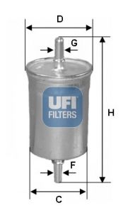 3184800 UFI Топливный фильтр