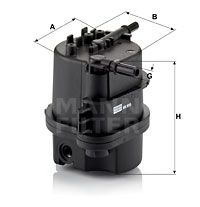 WK9015x MANN-FILTER Топливный фильтр