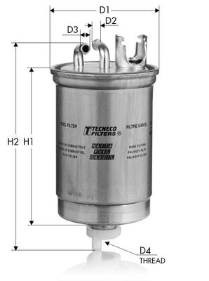 GS10317 TECNECO FILTERS Топливный фильтр