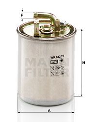 WK84220 MANN-FILTER Топливный фильтр
