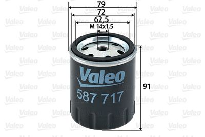 587717 VALEO Топливный фильтр