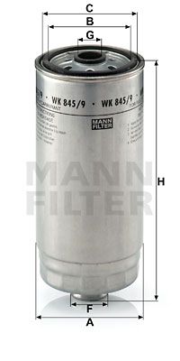 WK8459 MANN-FILTER Топливный фильтр