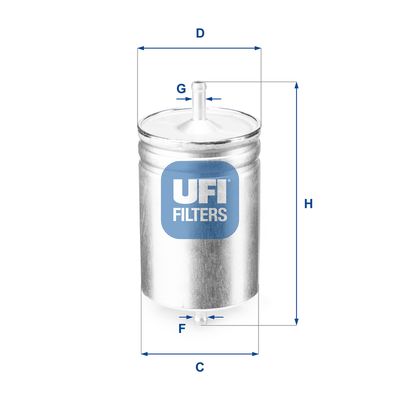 3158300 UFI Топливный фильтр