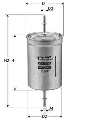 IN70 TECNECO FILTERS Топливный фильтр