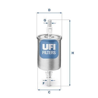 3151500 UFI Топливный фильтр