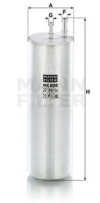 WK8058 MANN-FILTER Топливный фильтр