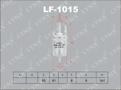 LF1015 LYNXauto Топливный фильтр