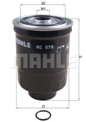 KC578D MAHLE Топливный фильтр