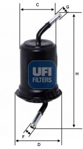 3152000 UFI Топливный фильтр