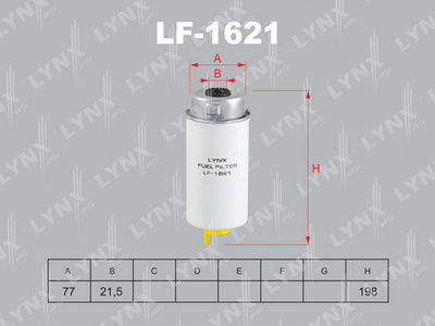 LF1621 LYNXauto Топливный фильтр