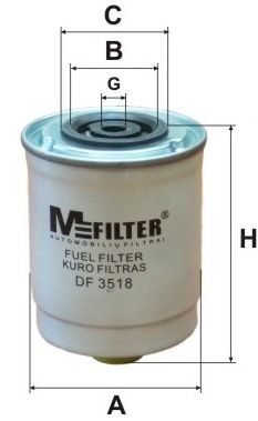 DF3518 MFILTER Топливный фильтр