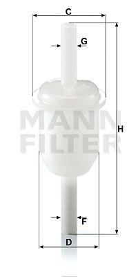 WK314 MANN-FILTER Топливный фильтр