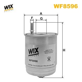 WF8596 WIX FILTERS Топливный фильтр