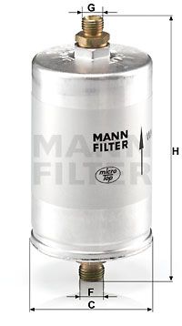 WK7262 MANN-FILTER Топливный фильтр