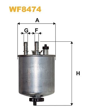 WF8474 WIX FILTERS Топливный фильтр