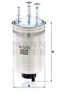 WK8293 MANN-FILTER Топливный фильтр
