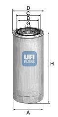 2437200 UFI Топливный фильтр