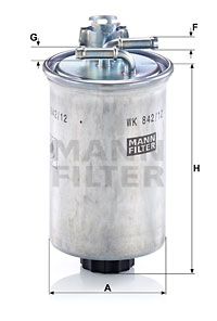 WK84212x MANN-FILTER Топливный фильтр
