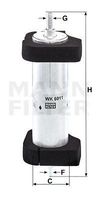 WK6011 MANN-FILTER Топливный фильтр
