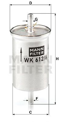 WK6126 MANN-FILTER Топливный фильтр