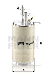 WK6004 MANN-FILTER Топливный фильтр