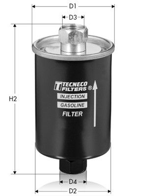IN3727 TECNECO FILTERS Топливный фильтр