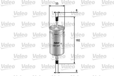 587027 VALEO Топливный фильтр