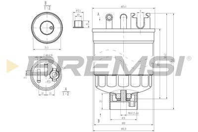 FE0371 BREMSI Топливный фильтр