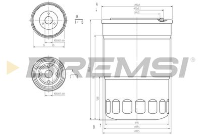 FE1315 BREMSI Топливный фильтр