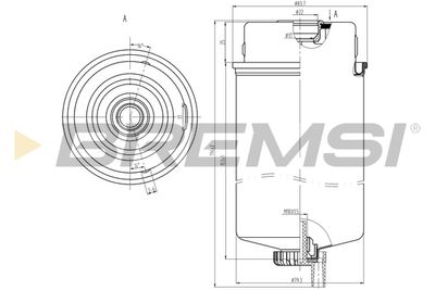 FE0387 BREMSI Топливный фильтр