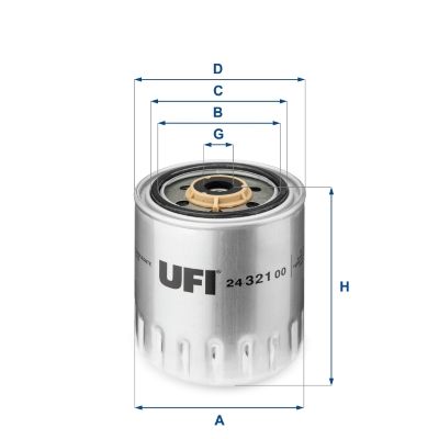 2432100 UFI Топливный фильтр