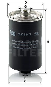 WK8341 MANN-FILTER Топливный фильтр