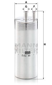 WK7012 MANN-FILTER Топливный фильтр
