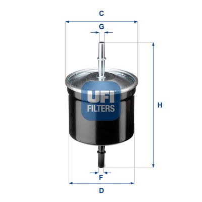 3181100 UFI Топливный фильтр