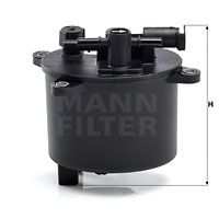 WK12004 MANN-FILTER Топливный фильтр
