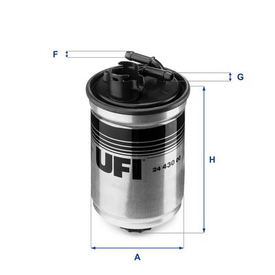 2443000 UFI Топливный фильтр
