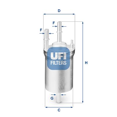 3183300 UFI Топливный фильтр