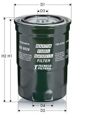 GS9529 TECNECO FILTERS Топливный фильтр