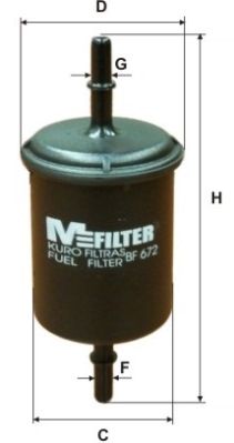 BF672 MFILTER Топливный фильтр