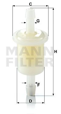 WK21(10) MANN-FILTER Топливный фильтр