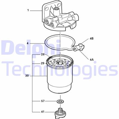 5822030 DELPHI Топливный фильтр