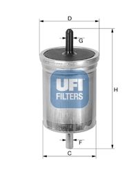 3156200 UFI Топливный фильтр