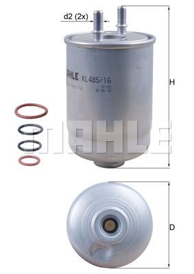 KL48516D KNECHT Топливный фильтр